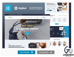HeyHeat - Air Conditioning Services Elementor Template Kit