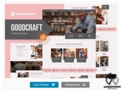 Goodcraft - Craft Workshop Elementor Template Kit