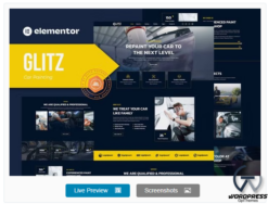 Glitz - Car Painting & Restoration Elementor Template Kit