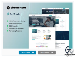 GetTrade - Trading & Investment Elementor Template Kit