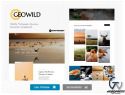 Geowild - Wildlife Photography Services Elementor Template Kit
