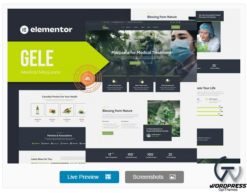 Gele - Medical Marijuana & Medicine Elementor Template Kit