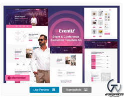 Eventiz - Event & Conference Elementor Pro Template Kit