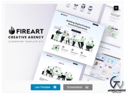 Fireart - Creative Agency Elementor Template Kit