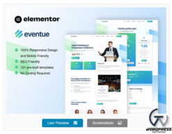 Eventue - Event & Conference Elementor Template Kit