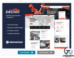 Decho - Car Repair Mechanic Template Kit