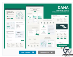Dana - Banking and Finance Consulting Elementor Template Kit