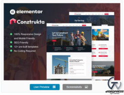 Conztrukta - Construction Service Elementor Template Kit