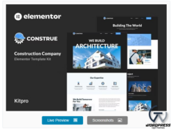 Construe - Construction Company Elementor Template Kit