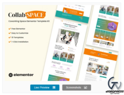 Collabspace - Coworking Space Elementor Template Kit