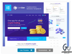 CoinClan - Cryptocurrency Elementor Template Kit