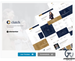 Clutch - Business Solution Elementor Template Kit