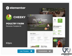 Cheeky - Poultry Farm Elementor Template Kit