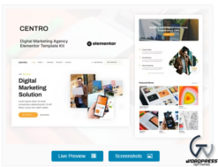 Centro - Digital Marketing Agency & Portfolio Elementor Template Kit