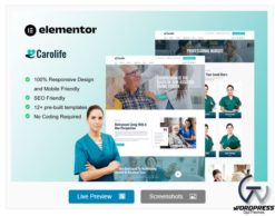 Carolife - Home Care & Private Nursing Services Elementor Template Kit