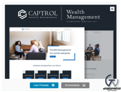 Captrol - Wealth Management Elementor Template Kit
