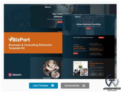Bizport - Business & Consulting Elementor Template Kit