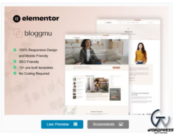 Bloggmu - Feminine Blog Elementor Template Kit