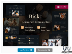 Bisko - Restaurant & Cafe Elementor Template Kit