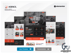 Agence - Digital Agency Elementor Template Kit