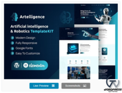 Artelligence - AI & Robotics Elementor Template Kit