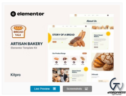 Baketale - Artisan Bakery Elementor Template Kit