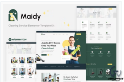 Maidy - Cleaning Service Elementor Template Kit
