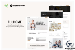 Fulhome - Home Renovations & Repair Company Elementor Pro Template Kit