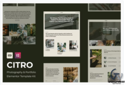 Citro - Photography & Portolio Elementor Template Kit