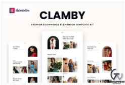 Clamby - Fashion Ecommerce Elementor Template Kit