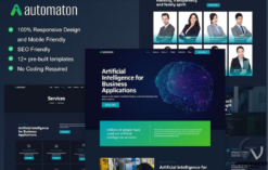 Automaton - Artificial Intelligence & Technology Services Elementor Template Kit 1.0