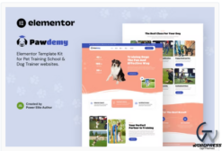 Pawdemy – Pet Training Academy Elementor Template Kit