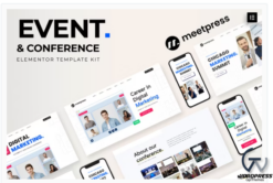 Meetpress - Event & Conference Elementor Template Kit