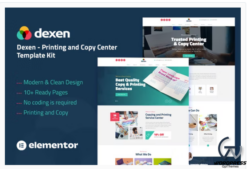 Dexen - Printing & Copy Center Elementor Template Kit