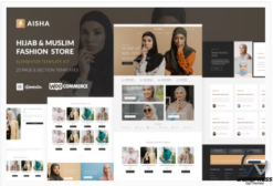 Aisha - Hijab & Muslim Wear Store Elementor Template Kit