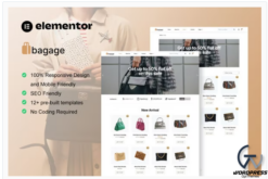 Bagage - Woocommerce Bag Store Elementor Pro Template Kit