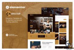 Baristar – Barista Courses & Training Elementor Template Kit