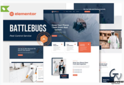 BattleBugs - Pest Control Service Elementor Template Kit