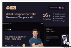 Crevidy - UI UX Designer Portfolio Elementor Template Kit