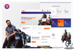 Modif - Custom Motorcycle Supermotard Elementor Template Kit