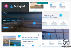 Ngapal - Sea Luxury Yatch Vacation Services Elementor Template Kit