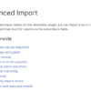 Newsletter – Advanced Import 1.5.3 2 Newsletter %E2%80%93 Advanced Impor