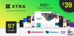 Xtra Multipurpose Creative Website Builder wordpress theme + StyleKit 4.9.9