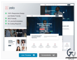 Zelo - Startup Business & Technology Company Elementor Template Kit
