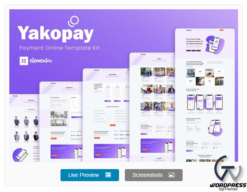 Yakopay - Online Payment App Elementor Template Kit
