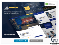Towigo – Emergency Towing Services Elementor Template Kit