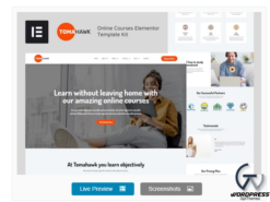 Tomahawk - Online Courses Elementor Template Kit