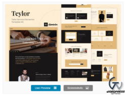 Teylor - Tailor Service Elementor Template Kit
