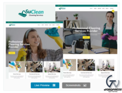 SuClean - Cleaning Services Elementor Template Kit