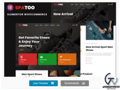 Spatoo - Modern Shoes eCommerce Elementor Template Kit